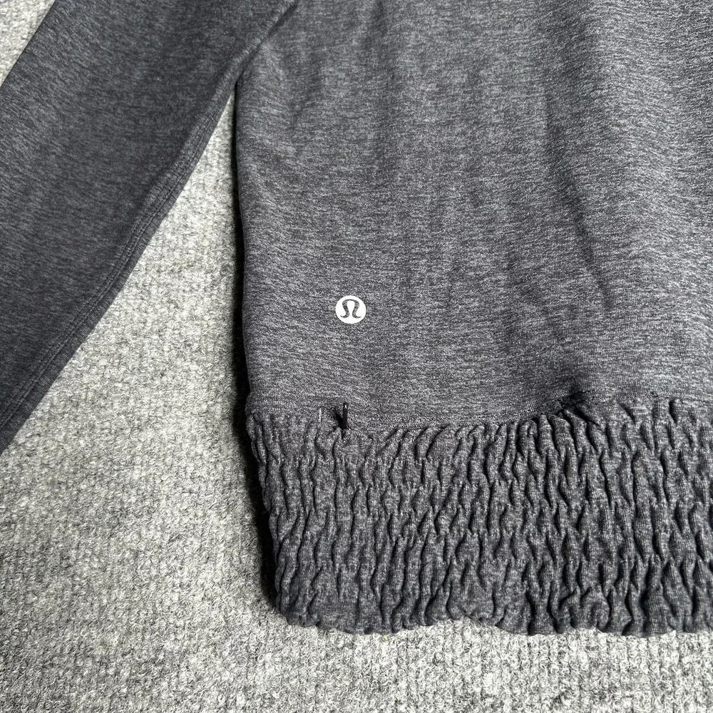 Lululemon Lead The‎ Pack Hoodie Womens Size 4 Gray Athletic Outerwear